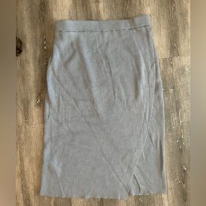 Slate blue midi sweater skirt - Abercrombie & Fitch